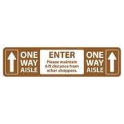 IDENTITY GROUP One Way Entrance, Brown, 15" 8630XBR